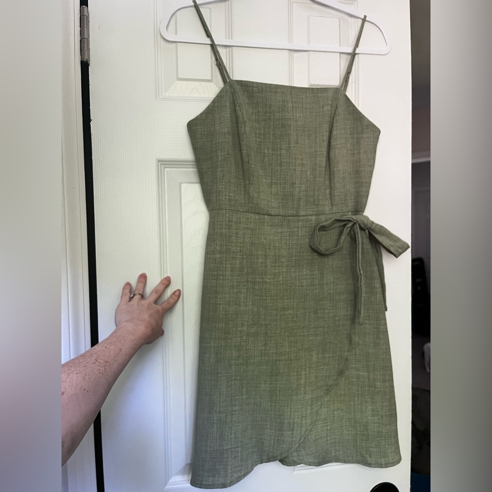 Altar'd State Green Spaghetti Strap Sundress